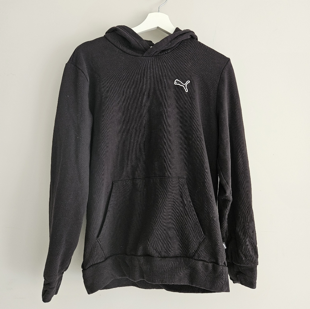 Puma Men's Black Hoodie Size Medium